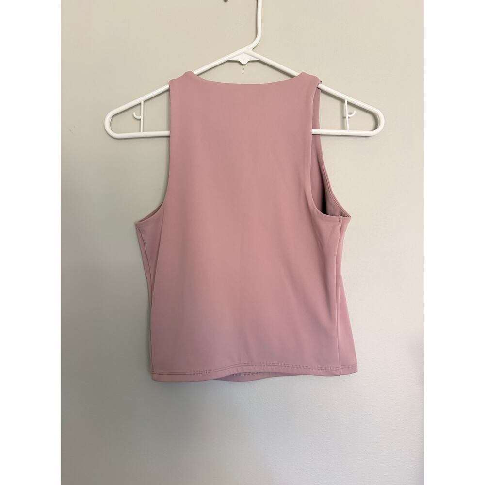 Express Pink Rib Tank Top - Picture 3 of 3